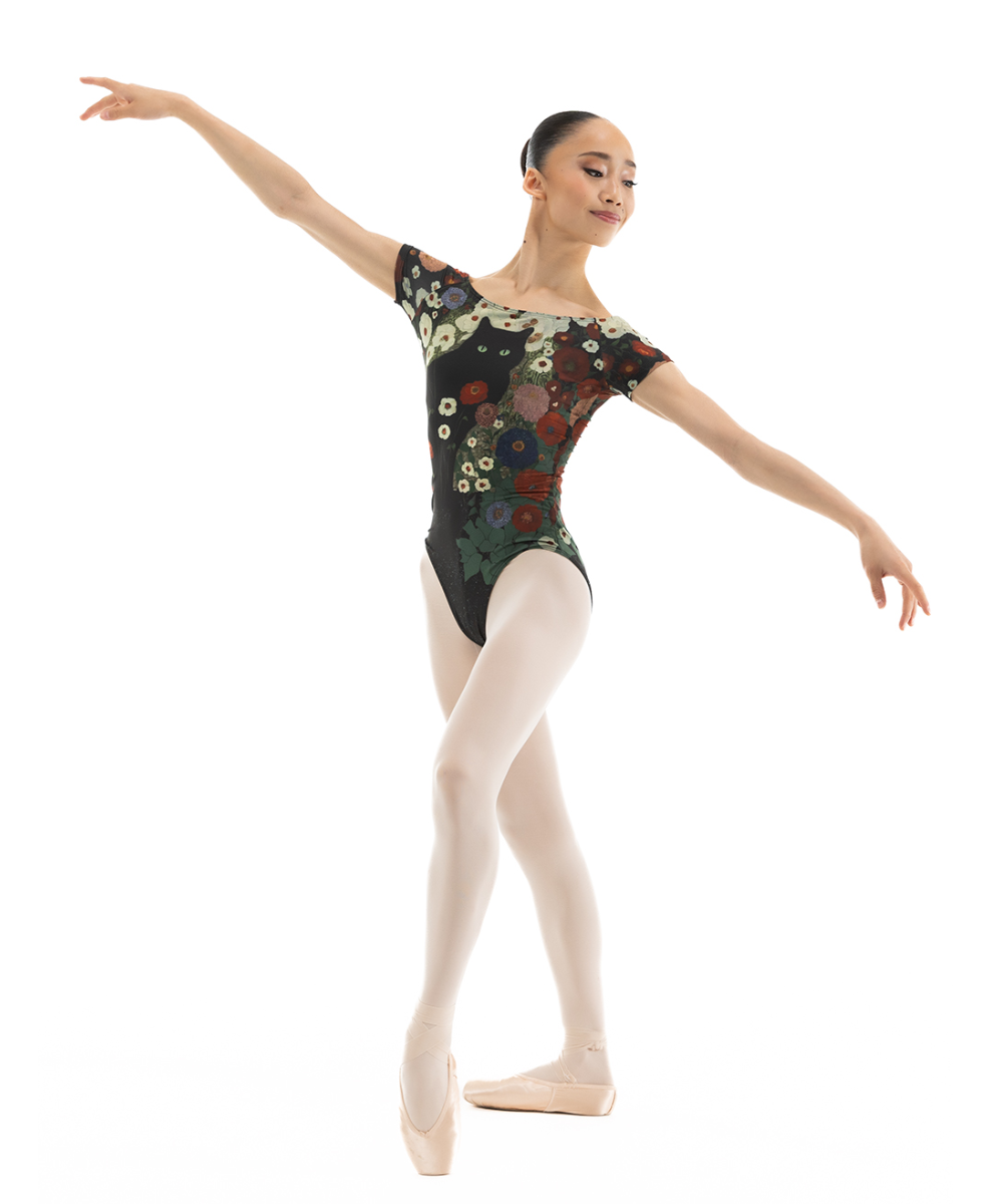 DINAH, Cap Sleeve Leotard
