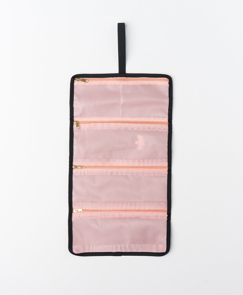 Multi-Compartment Bag - Black/Pink