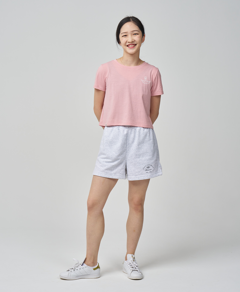 Dancer Short Sleeve Crop Tee