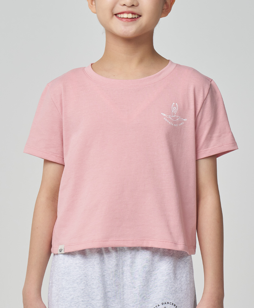 Dancer Short Sleeve Crop Tee (Kids)