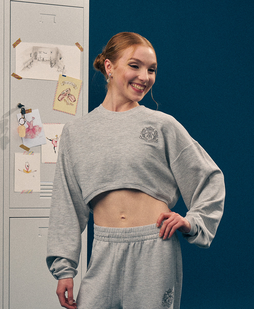 Ballet Varsity Crop Sweatshirt