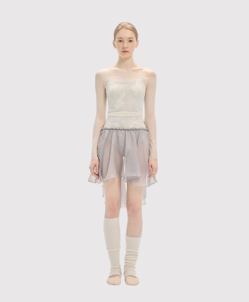 Typha High-Low Flower Bud Skirt