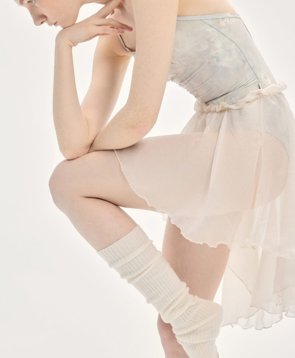 Typha High-Low Flower Bud Skirt