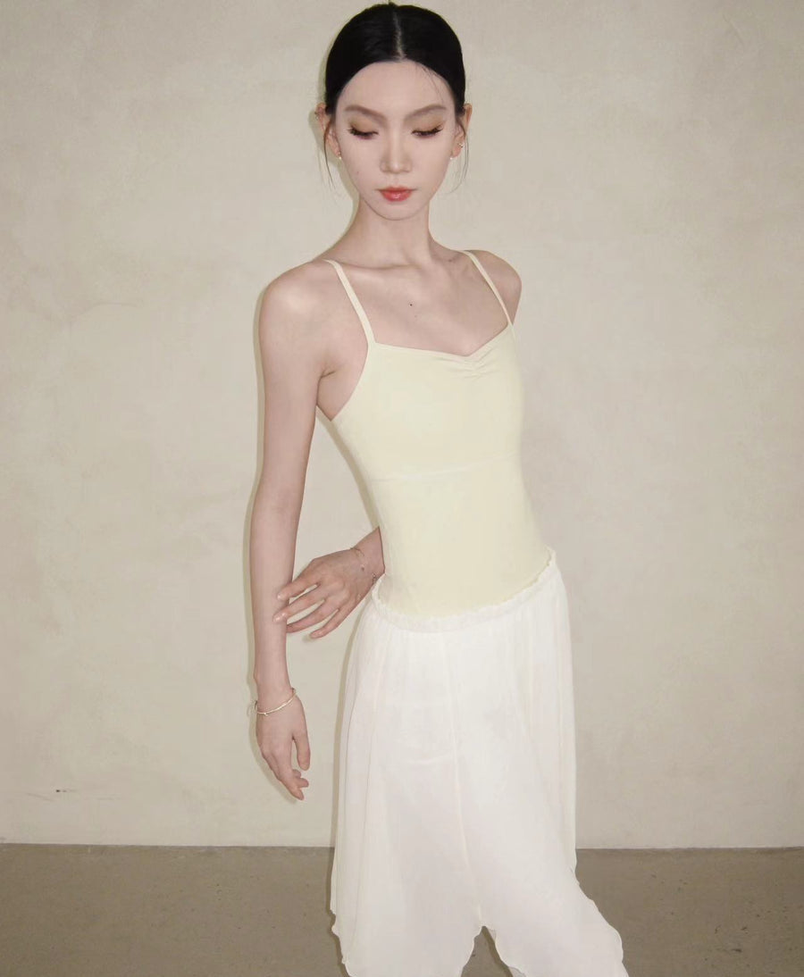 Typha Classic Spaghetti Strap in Pastel Yellow