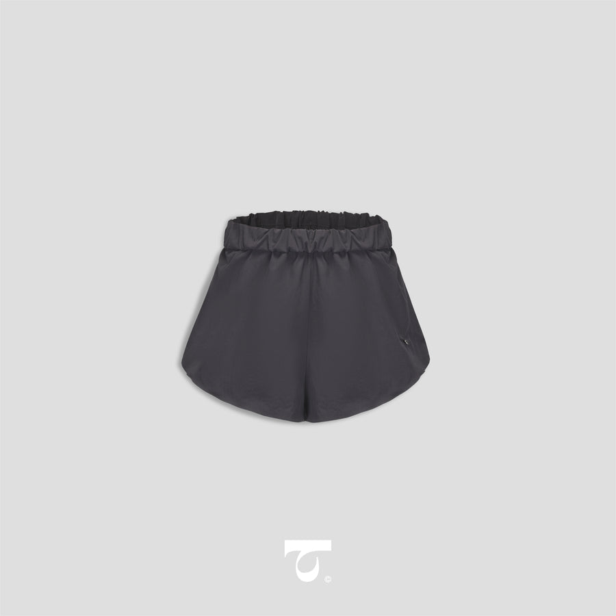Typha Flower Bud Ruffle A-Line Shorts