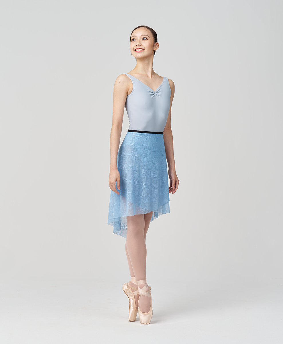 Long Flatter Wrap Skirt - Dainty Lace