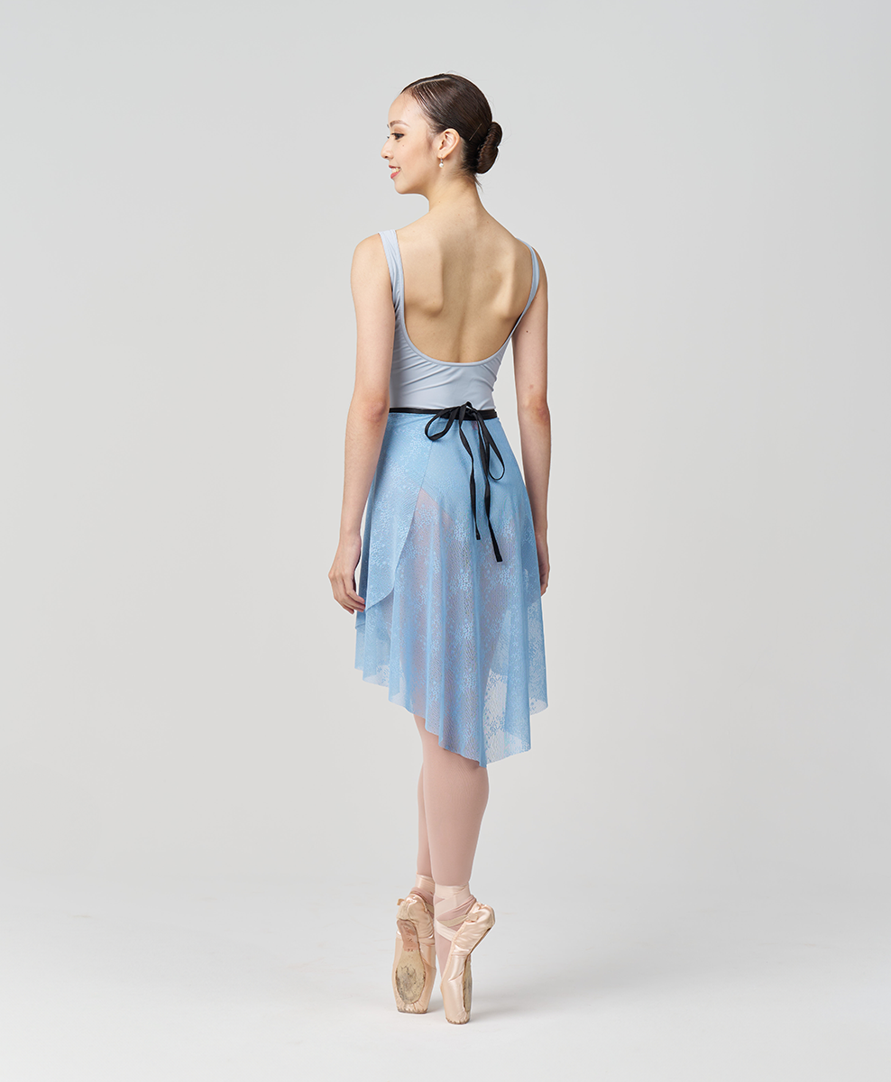 Long Flatter Wrap Skirt - Dainty Lace