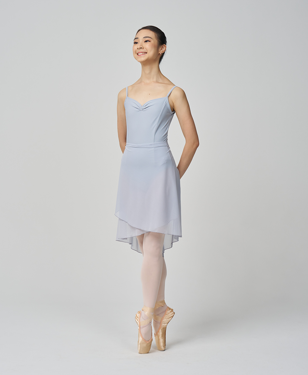 Long Mesh Wrap Skirt