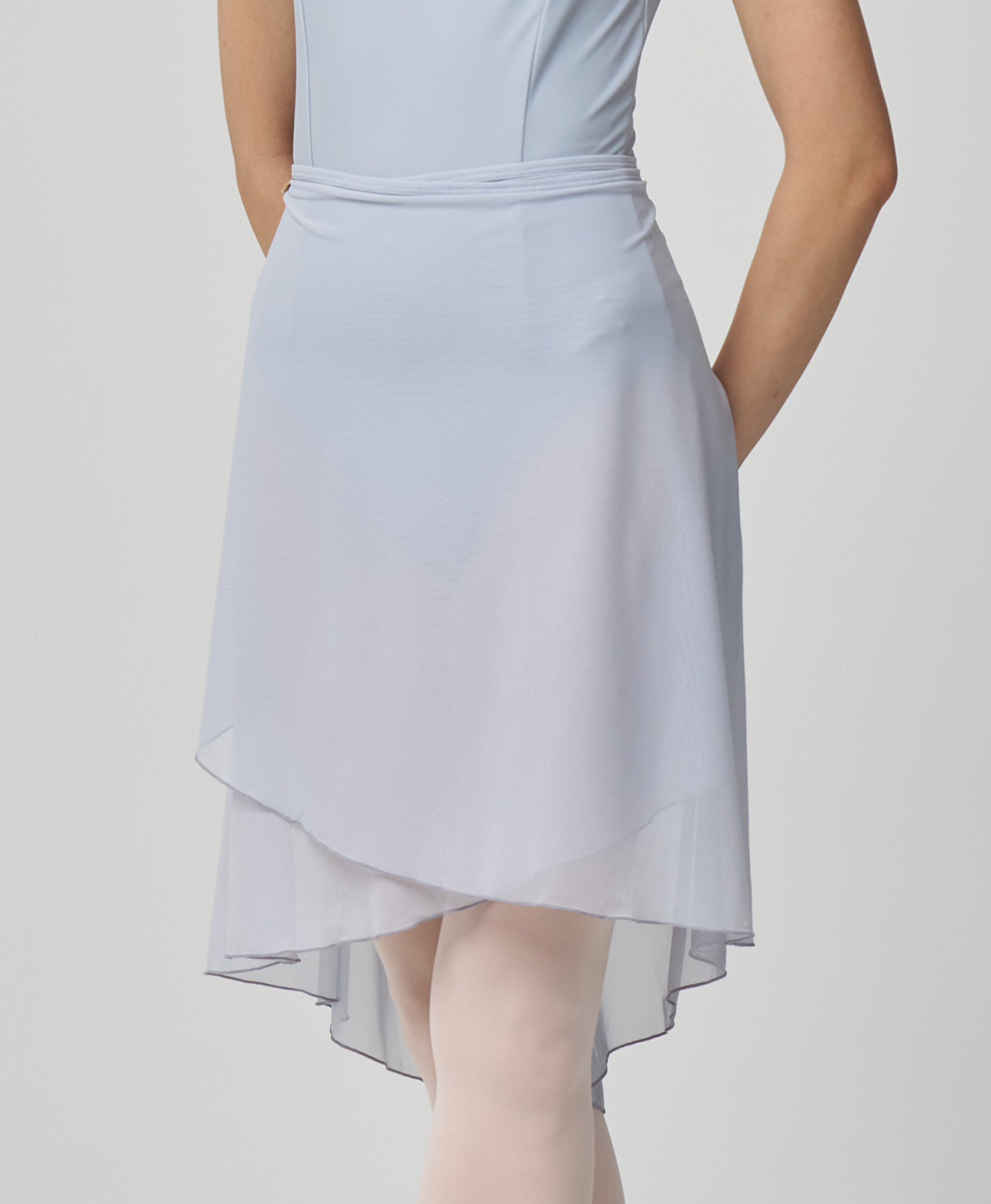 Long Mesh Wrap Skirt