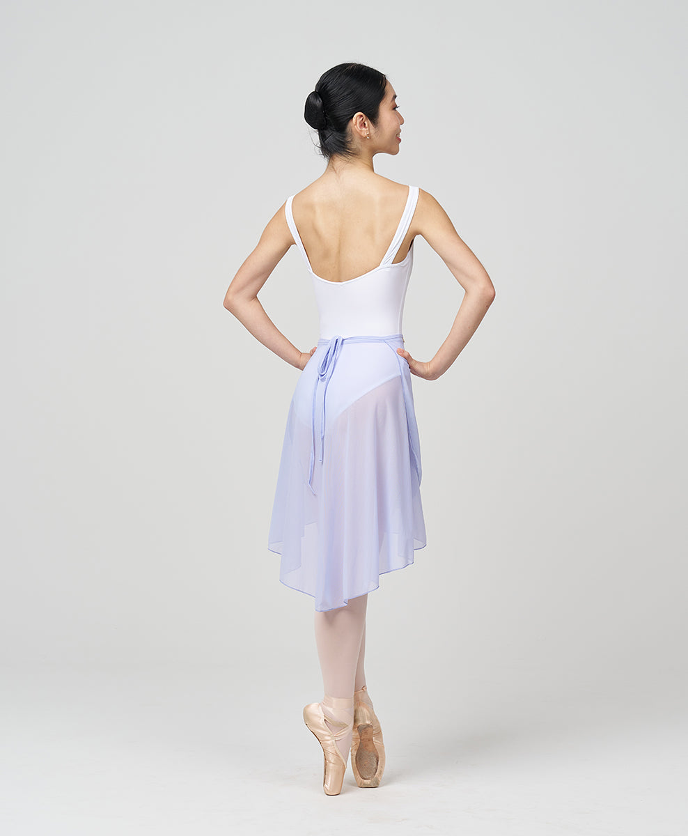 Long Mesh Wrap Skirt