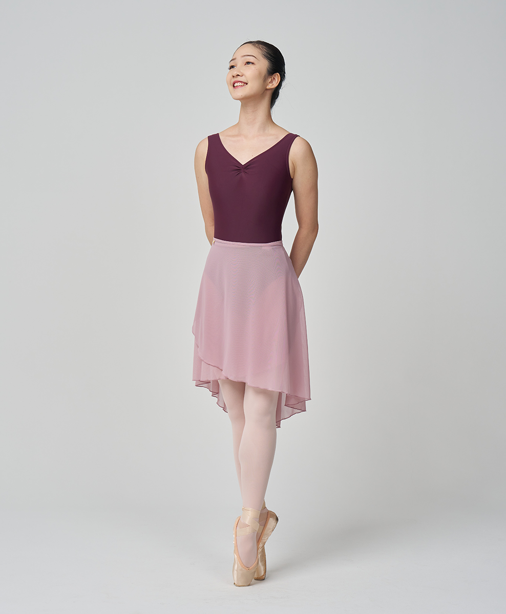 Long Mesh Wrap Skirt