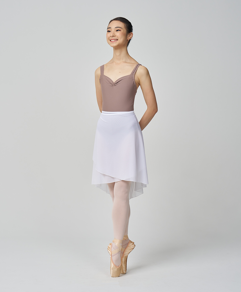 Long Mesh Wrap Skirt