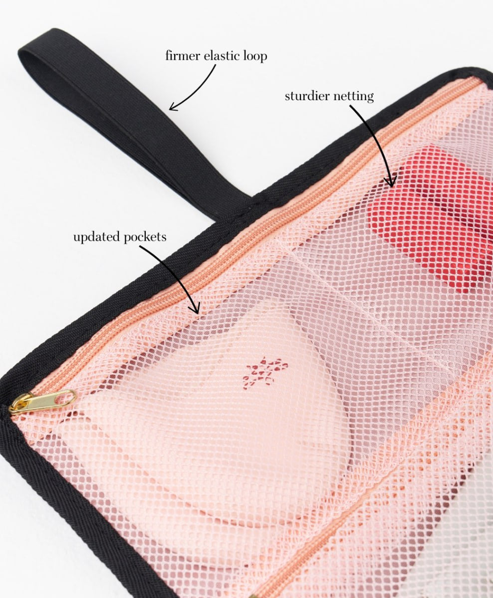 Multi-Compartment Bag - Black/Pink