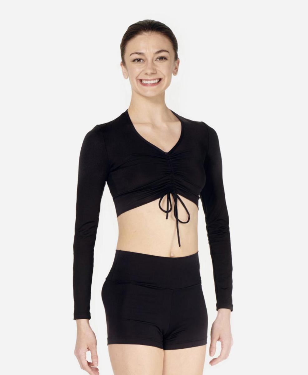 Megan - Cropped Warm Up Top