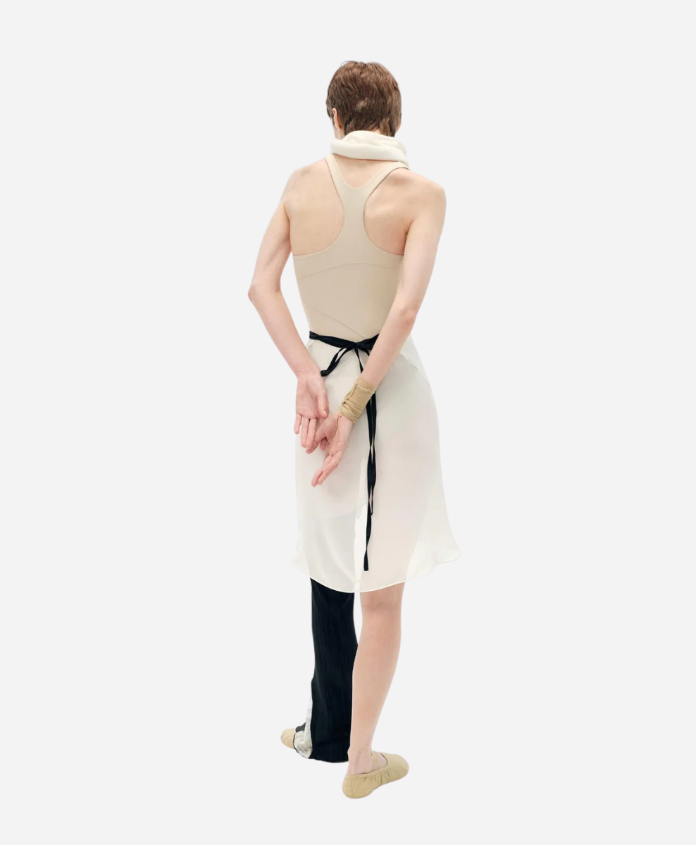 Typha Midi One-Piece Skirt with Lace Accents