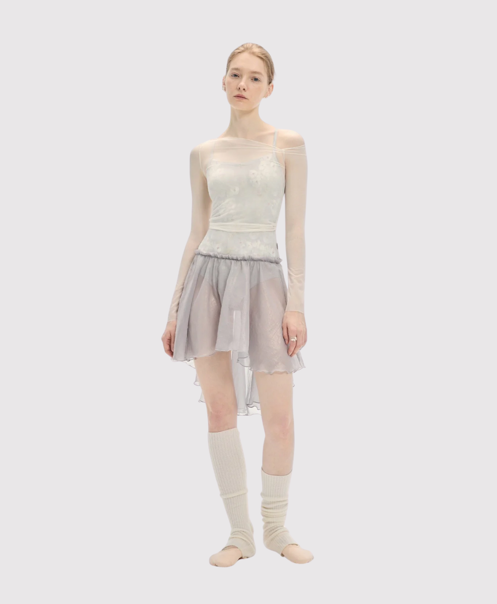 Typha High-Low Flower Bud Skirt