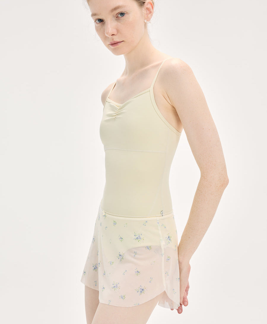 Typha Floral Mesh SAB Mini Skirt