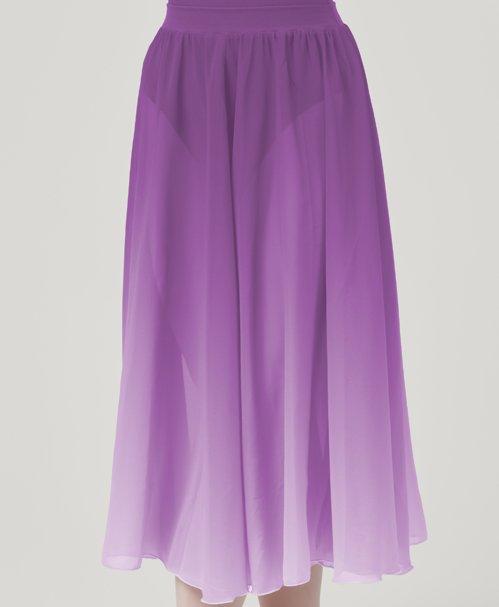 Long Circular Chiffon Skirt [MTO]