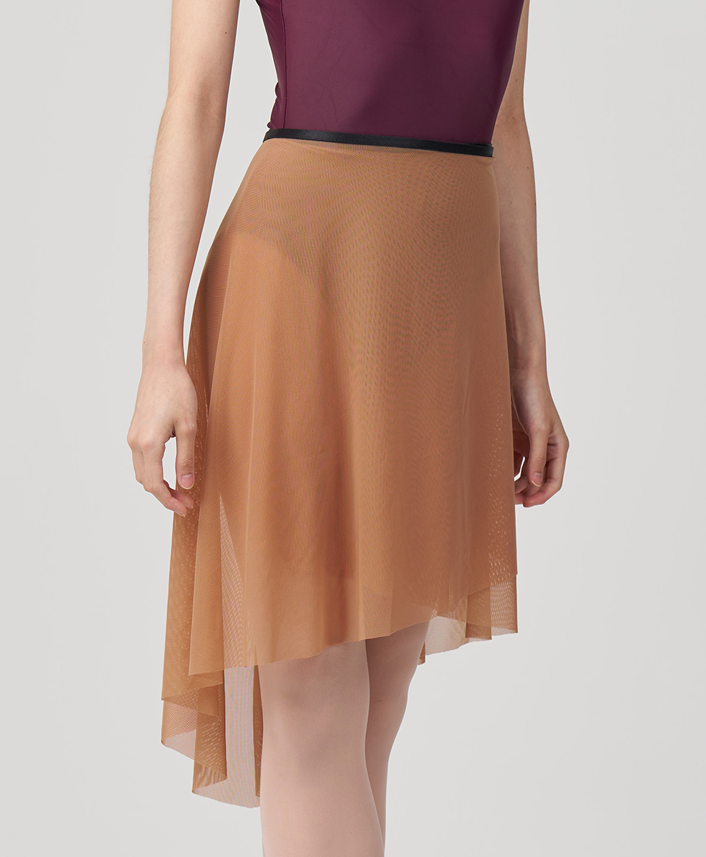 Long Flatter Wrap Skirt - Latte