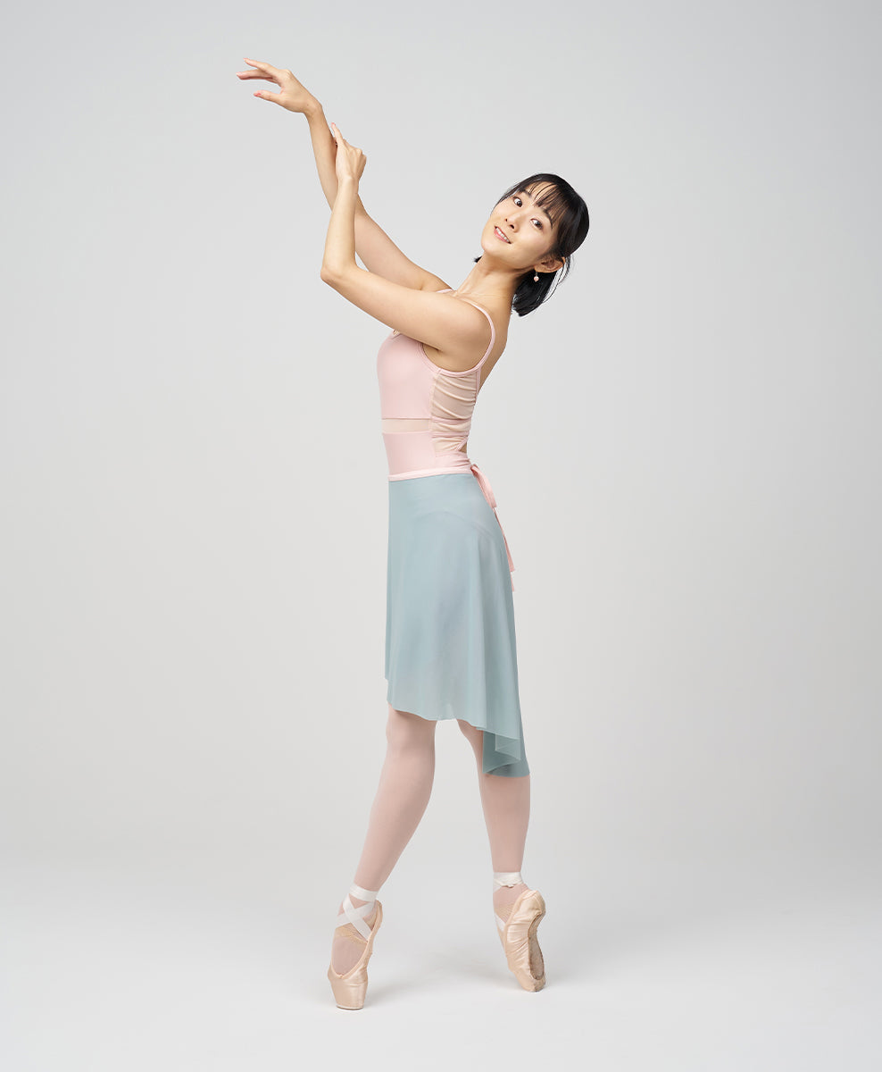 Long Flatter Wrap Skirt - Sage