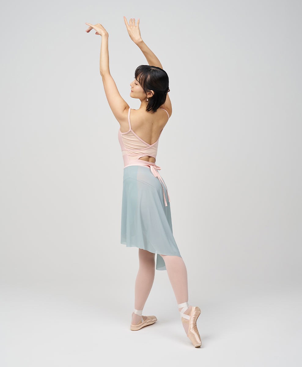 Long Flatter Wrap Skirt - Sage