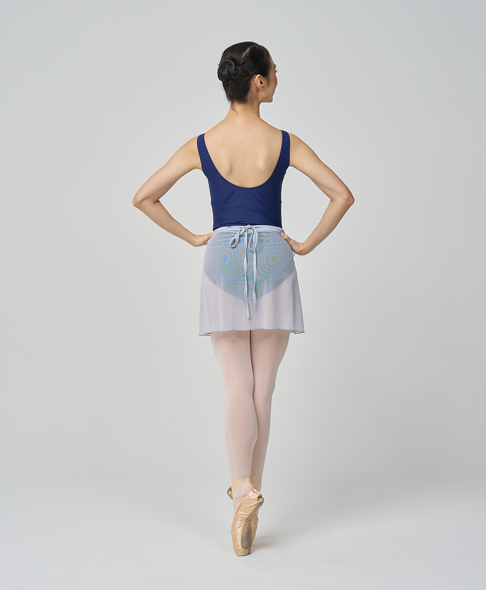 Short Mesh Wrap Skirt