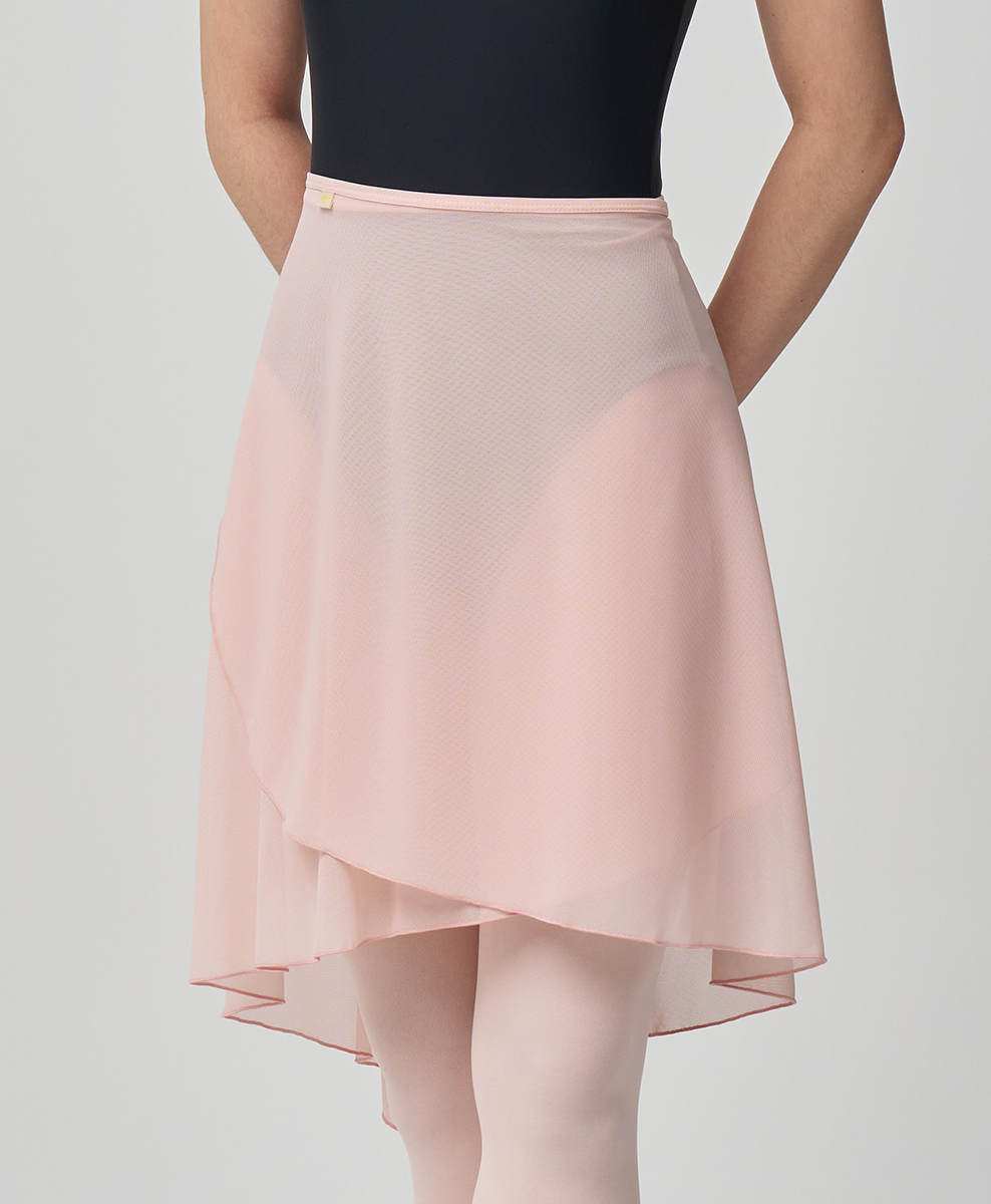 Long Mesh Wrap Skirt