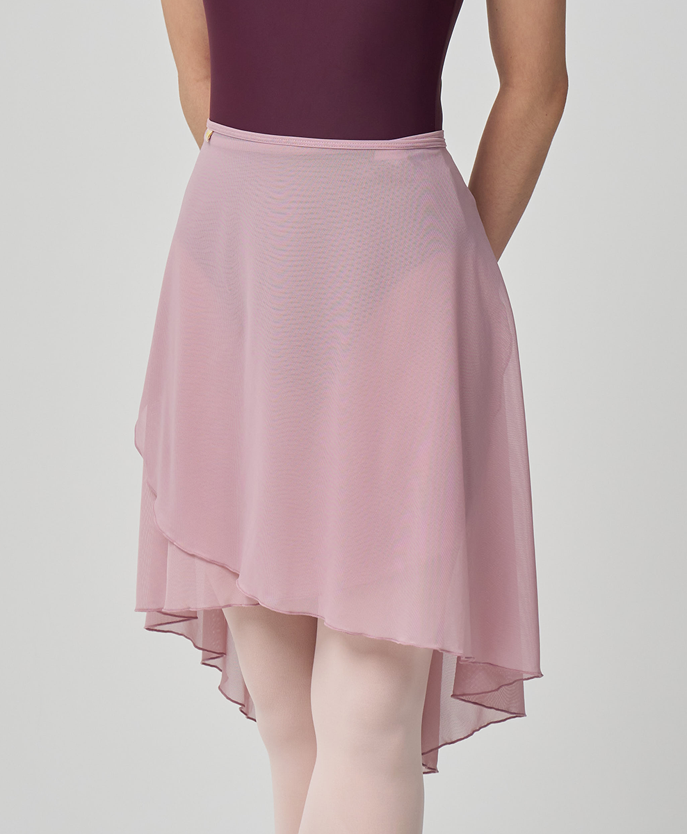 Long Mesh Wrap Skirt