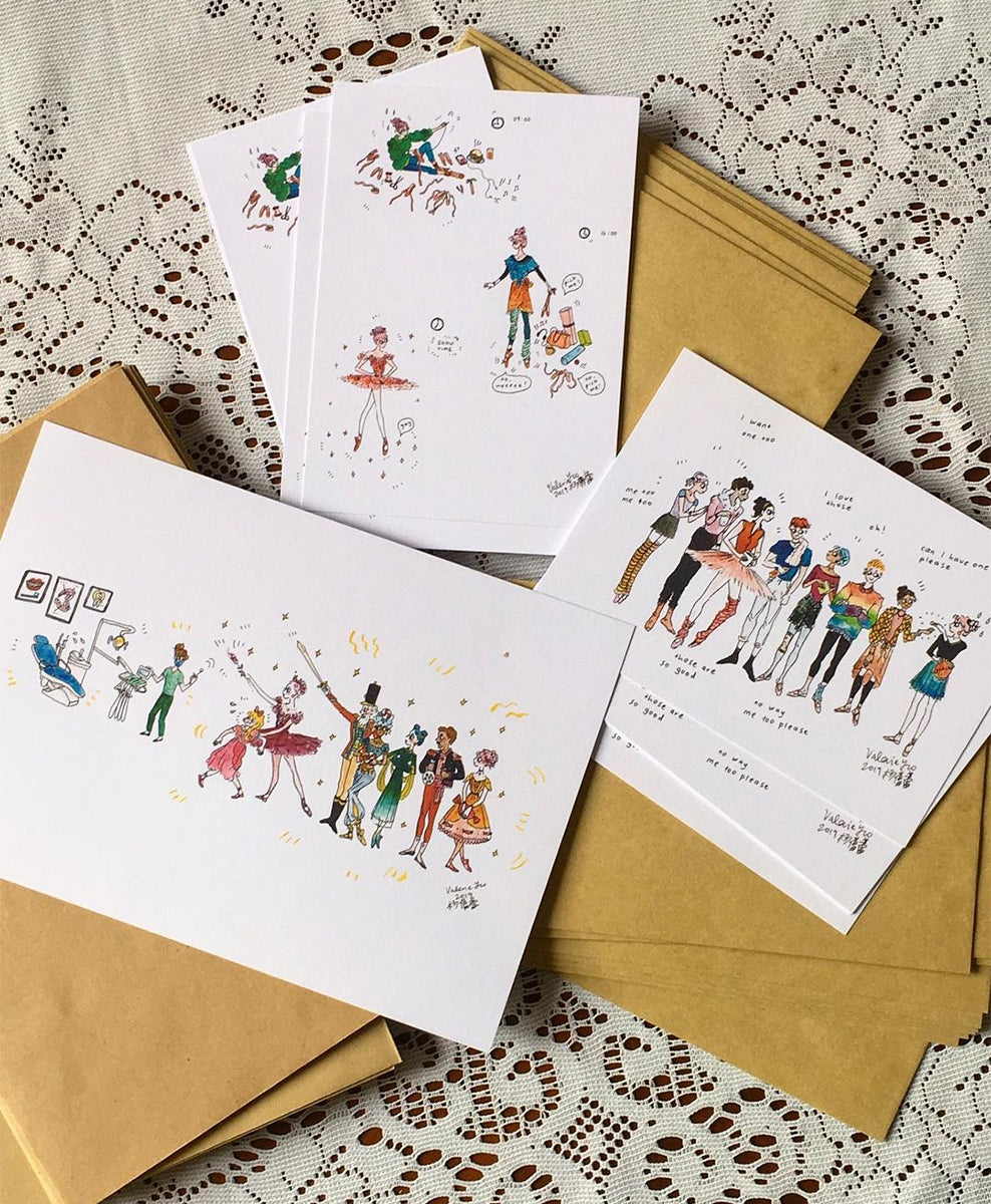 Nutcracker A5 Postcard<br>"Clara & The Kingdom of (too much) Sweets."