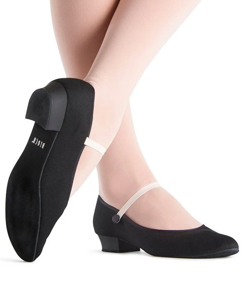 Accent Low Heel Canvas Shoes, Bloch