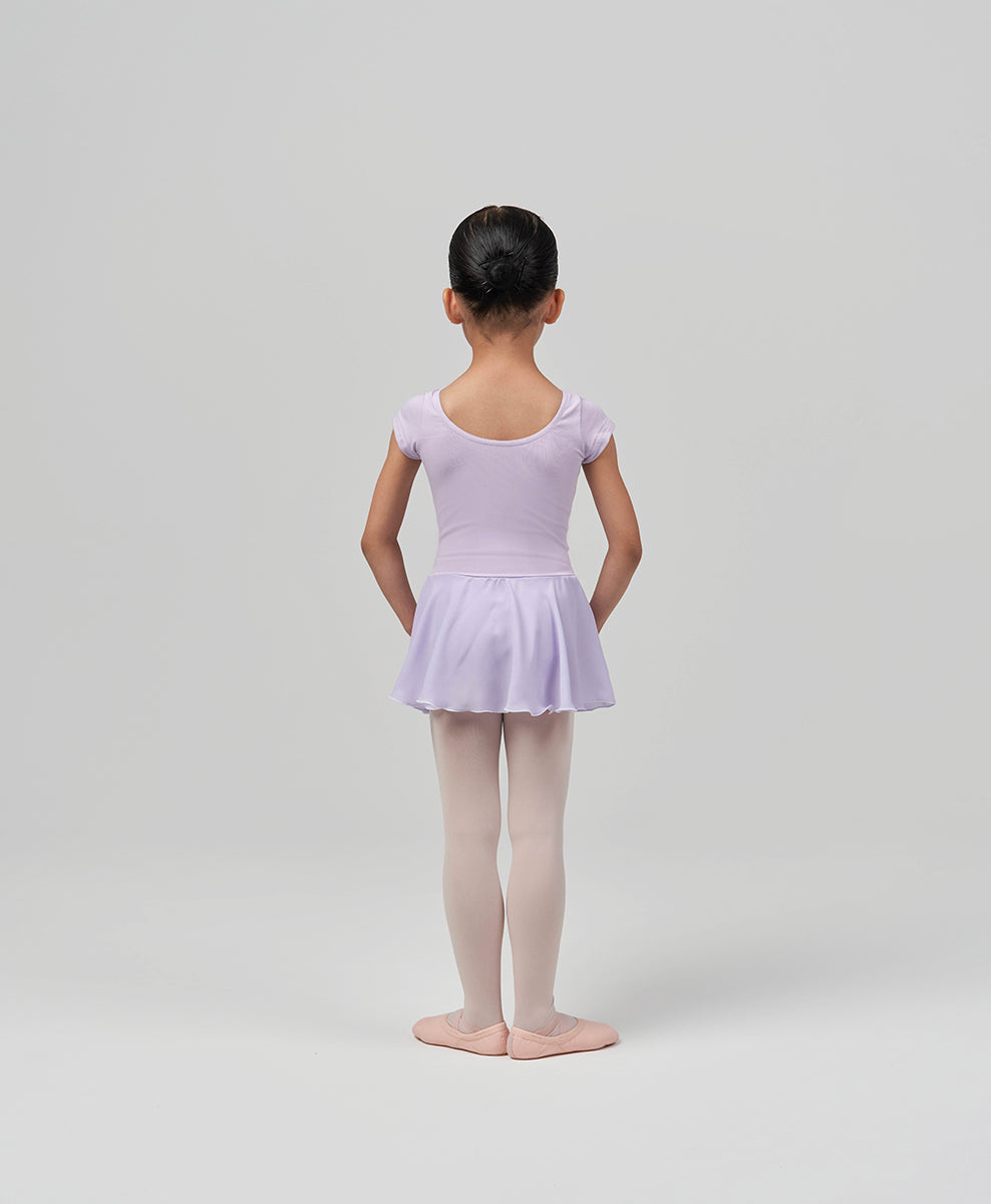 Skirted Short-Sleeve Leotard