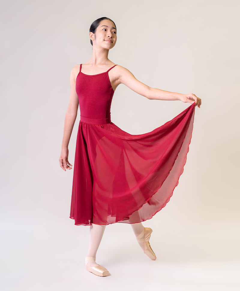 Long Circular Chiffon Skirt