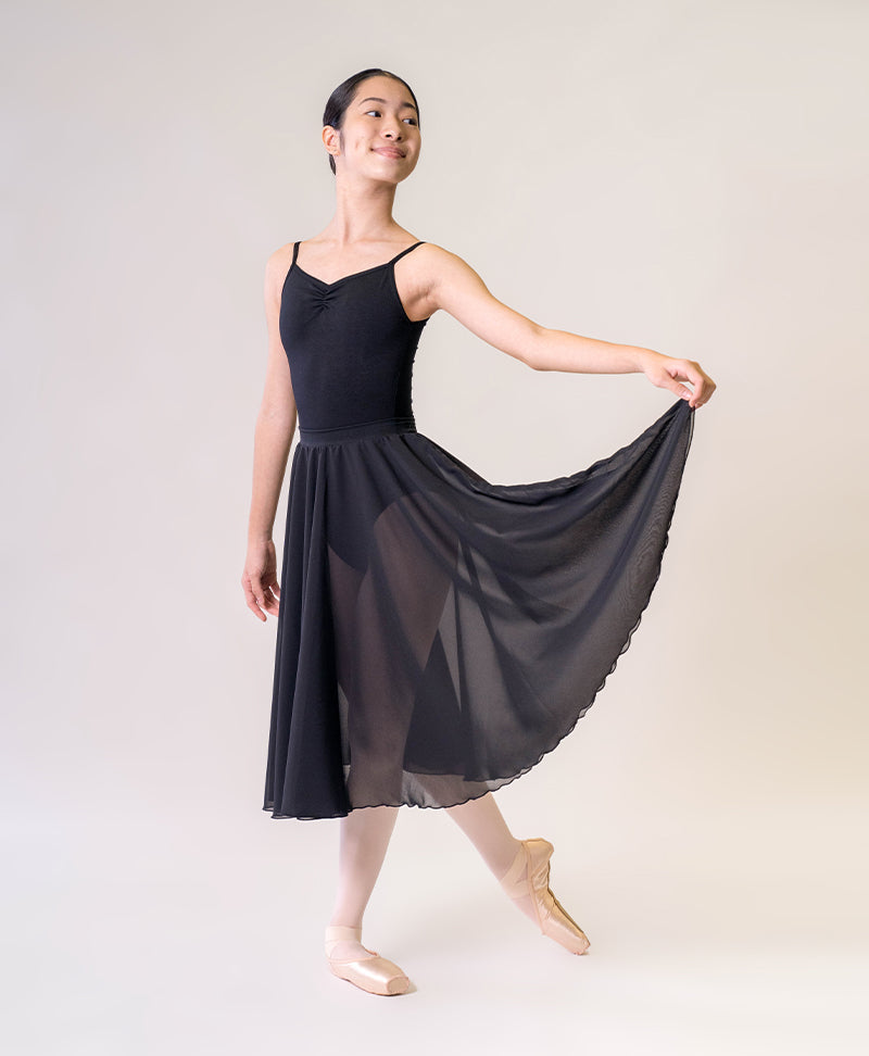 Long Circular Chiffon Skirt